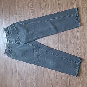 Vintage L.L. Bean Black Denim 100% Cotton Womens Size Petite 6 Made In Mexico
